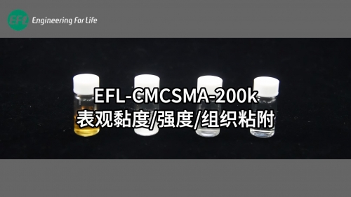 EFL-CMCSMA-200K表观黏度、强度 、组织粘附性能展示