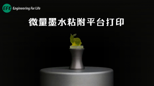 微量墨水粘附平台打印