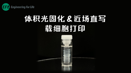 体积光固化&近场直写载细胞打印